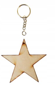 #73A Gwiazdka brelok 80x80mm Scrapki
