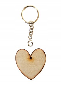 #59A Brelok Serce 30mm Scrapki Decoupage