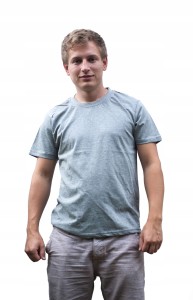 KOSZULKA MĘSKA SZARA T-SHIRT ROZMIAR S