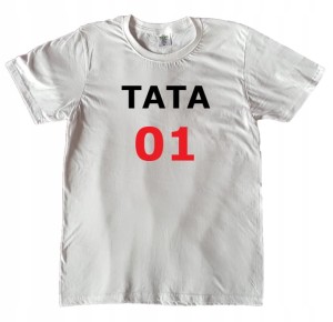 KOSZULKA MĘSKA TATA 01 DZIEŃ OJCA ROZMIAR L