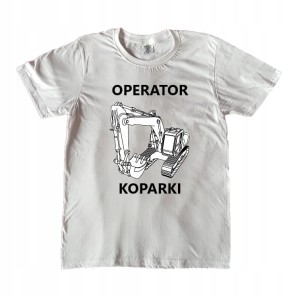 KOSZULKA MĘSKA OPERATOR KOPARKI ROZMIAR 3XL