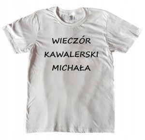 KOSZULKA MĘSKA WIECZÓR KAWALERSKI ROZMIAR XL