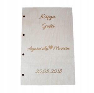 #172 Księga Gości Okładka A4 Grawer