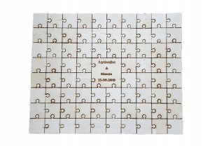 Księga Gości Puzzle Grawer Ślub Wesele 77el.