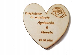#108 Podziękowanie Dla Gości Grawer Magnes