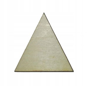 #286 TRÓJKĄTY 50X50 MM SKLEJKA 3MM SCRAPKI 10 SZT