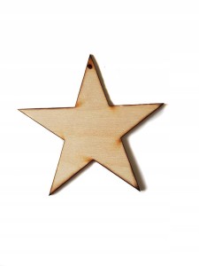#74 50x Gwiazdka zawieszka 90x90mm Scrapki