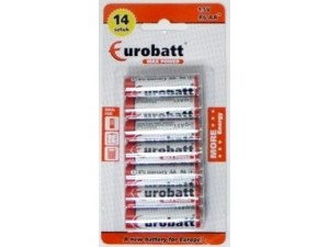 BATERIA AA 1,5V R6 EUROBATT MAX POWER 14SZT
