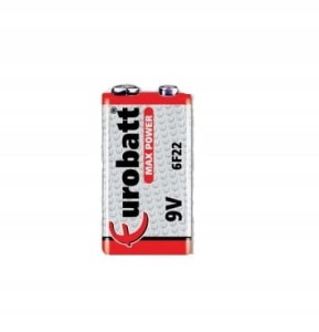 BATERIA MAX POWER 6F22C 9 VOLT EUROBATT 1 SZT