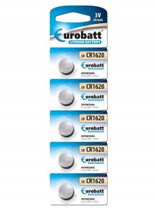 BATERIA LITHIUM CR1620 EUROBATT 5 SZT