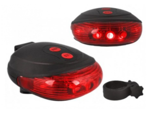 #16 LAMPKA ROWEROWA LED Z LASEREM TYLNA LAMPA