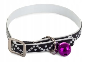 #264 OBROŻA DLA PSA KOTA Z DZWONECZKIEM REGULOWANA