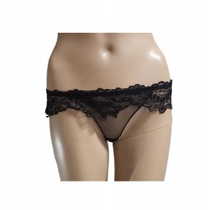 #142 Czarne Stringi bielizna erotyczna sexy