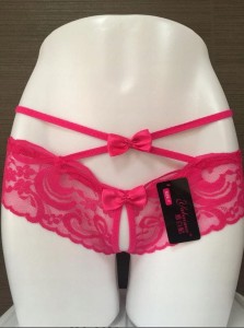 #124 Różowe Stringi bielizna erotyczna sexy