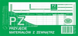 352-8 PZ przyjęcie materiałów z zewnątrz 1/3 A4