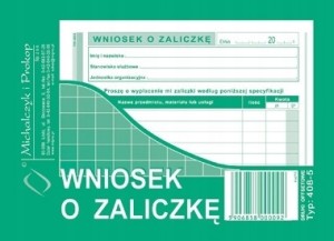 408-5 Wniosek o zaliczkę A6