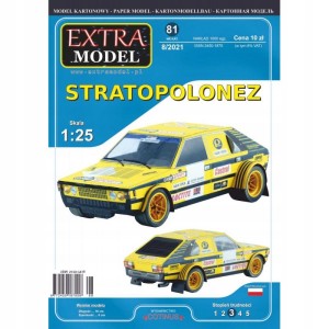 MODEL KARTONOWY STRATOPOLONEZ SAMOCHÓD RAJDOWY