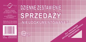 R-5H 1/3 A4 Dzienne zestawienie sprzedaży nieudok.