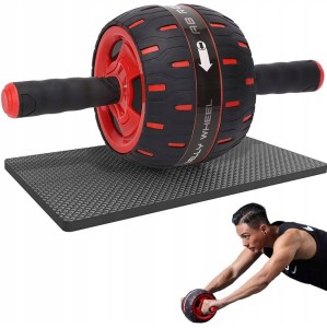 #1087 Wałek do ćwiczeń brzucha kółko roller + mata
