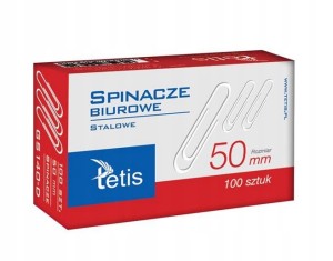 GS140-D SPINACZE BIUROWE OKRĄGŁE 50MM 100SZT TETIS