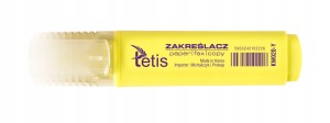 TETIS ZAKREŚLACZ PASTELOWY ŻÓŁTY PŁASKI KW020-Y