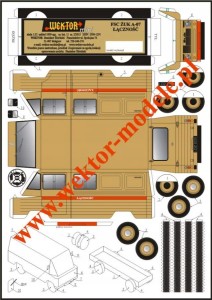 MODEL KARTONOWY ŻUK A-07 ŁĄCZNOŚĆ WEKTOR