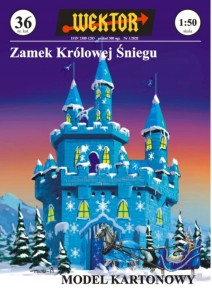 MODEL KARTONOWY ZAMEK KRÓLOWEJ ŚNIEGU WEKTOR