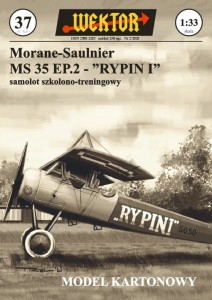 MODEL KARTONOWY SAMOLOT RYPIN I MS 35 WEKTOR