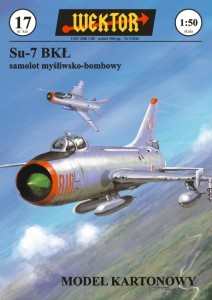 MODEL KARTONOWY Samolot -bombowy Su-7 BKŁ WEKTOR