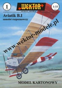 MODEL KARTONOWY Samolot Aviatik B.I WEKTOR