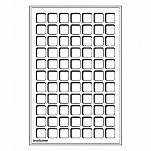 LEUCHTTURM PALETA TAB L NA 77 MONET 22MM NIEBIESKA
