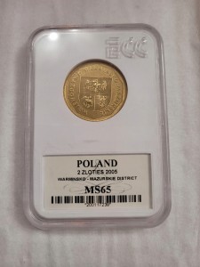 WOJEWÓDZTWO WARMIŃSKO-MAZURSKIE 2005 GRADING MS65