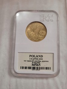 180LAT BANKOWOŚCI CENTRALNEJ W POLSCE GRADING MS65