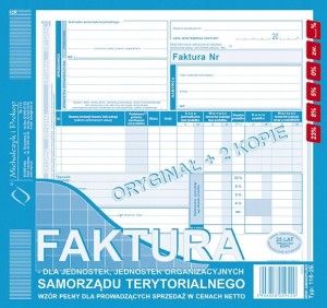 118-2E Faktura dla jedno organizacyjnych samorządu