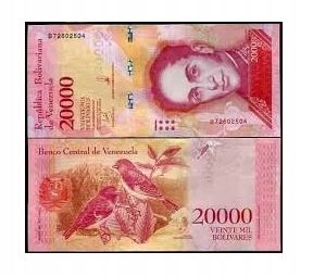 BANKNOT 2000 BOLIVARES WENEZUELA 2017 UNC