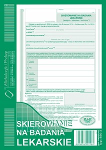 850-3 SKIEROWANIE NA BADANIA LEKARSKIE A5 MIPRO