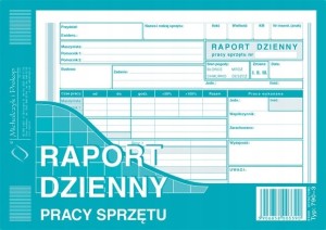 790-3 RAPORT DZIENNY PRACY SPRZĘTU A5 MIPRO