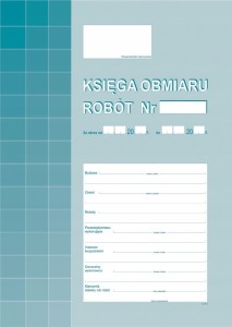 605-1 KSIĄŻKA KSIĘGA OBMIARU ROBÓTDRUK A4