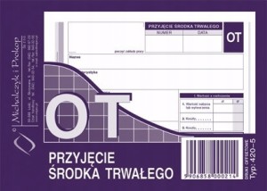 420-5 PRZYJĘCIE ŚRODKA TRWAŁEGO DRUK A6 MIPRO