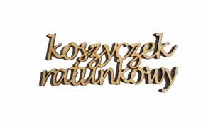#296 Koszyczek ratunkowy napis dekor Decoupage