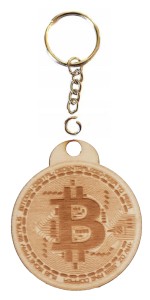 BRELOK BITCOIN BRELOCZEK SKLEJKA KRYPTOWALUTY