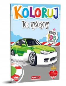 Kolorowanka Kolekcja Koloruj Tor wyścigowy Martel