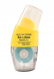 TETIS Klej w taśmie Permanentny BG045-TJ 8m 6mm
