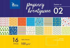 PAPIERY KREATYWNE A5 KOLOROWY KB029-02 TETIS