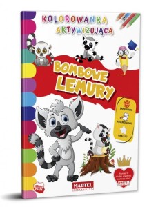Kolorowanka aktywizująca naklejki Bombowe lemury