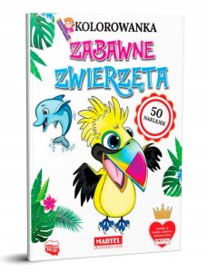 Kolorowanka z naklejkami Zabawne zwierzęta Martel