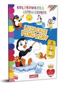 Kolorowanka aktywizująca naklejki Luzackie pingwin