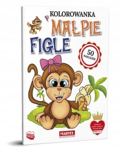 Kolorowanka z naklejkami Małpie figle Martel