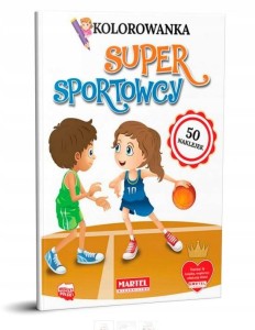 Kolorowanka z naklejkami Super sportowcy Martel