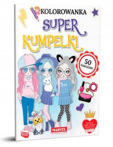 Kolorowanka z naklejkami Super kumpelki Martel